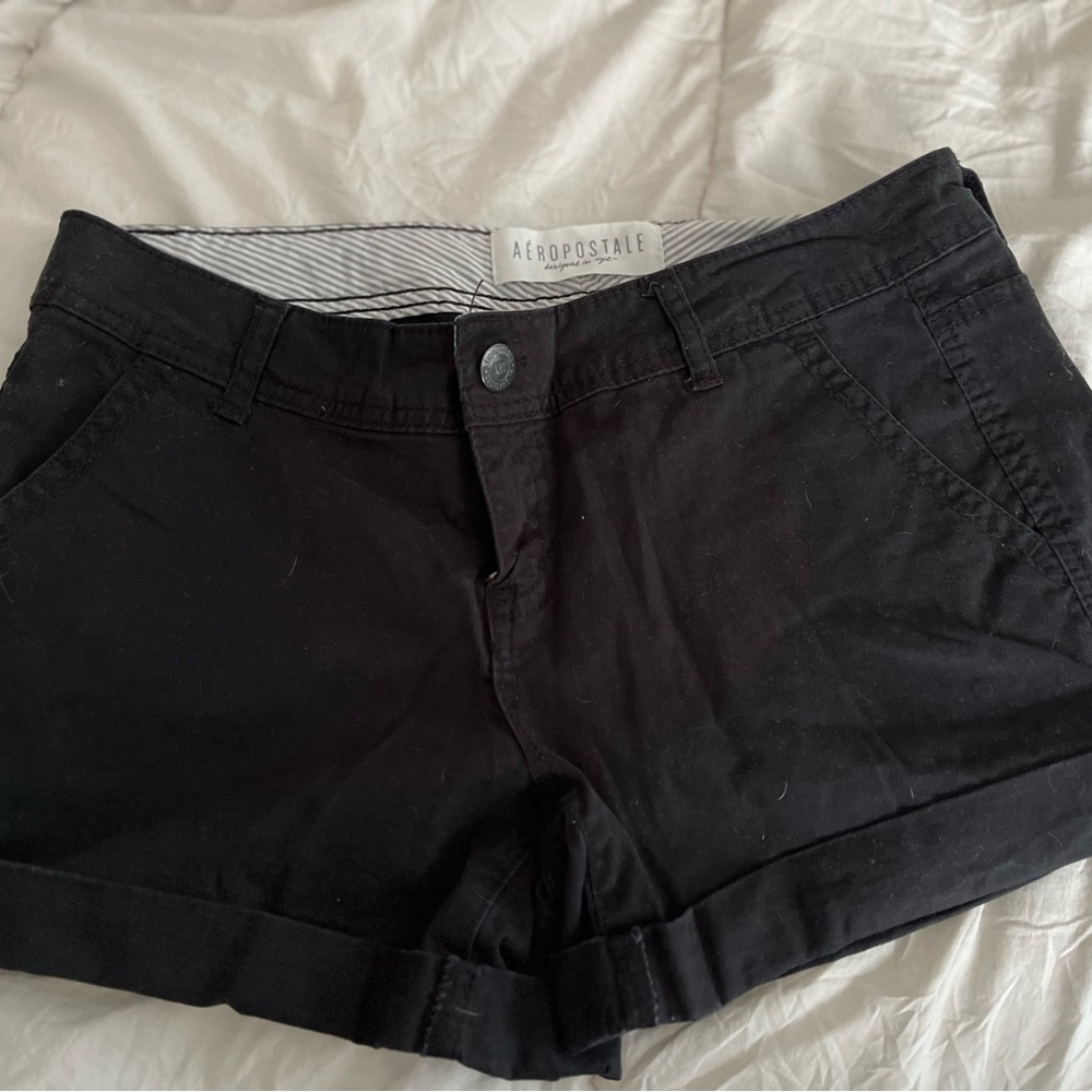 Aeropostale Black Bermuda Shorts Classic Style